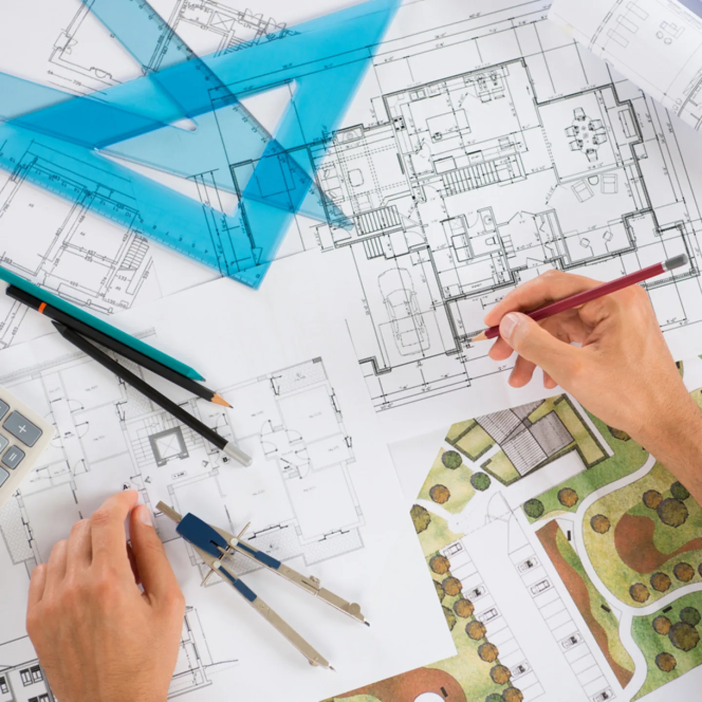 Architect hands over blueprints